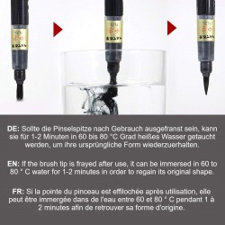 Stylo pinceau: pointe large, encre à colorant, rechargeable | XFL2B par Pentel