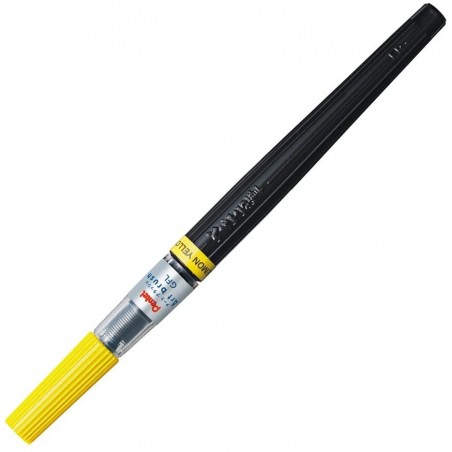 Lemon Yellow Art Brush Pen, Dye Ink, refillable | XGFL-105 by Pentel