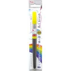 Zitronengelb Art Brush Pinselstift, Farbstoff-Tinte, nachfüllbar | XGFL-105 von Pentel