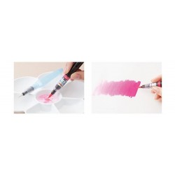 Pink Art Brush Pen, Dye Ink, refillable | XGFL-109 by Pentel