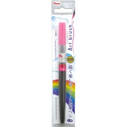 Pink Art Brush Pen, Dye Ink, refillable | XGFL-109 by Pentel