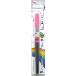 Rosa Art Brush Pinselstift, Farbstoff-Tinte, nachfüllbar | XGFL-109 von Pentel