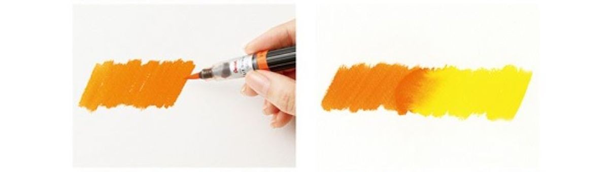 Pentel Brush Art Sepia Pen - Fude Brush Pen For Drawing & Lettering - XGFL-141