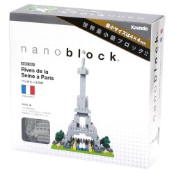 Banks of the Seine in Paris (Eiffel Tower) NBH-004 NANOBLOCK | Sights to See series