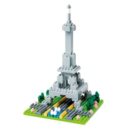 Banks of the Seine in Paris (Eiffel Tower) NBH-004 NANOBLOCK | Sights to See series