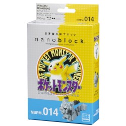 nanoblock Pokemon einfarbig Pikachu NBPM-014