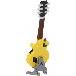 Guitare électrique Jaune NBC-347 NANOBLOCK mini bloques de construction japonaise | Miniature series