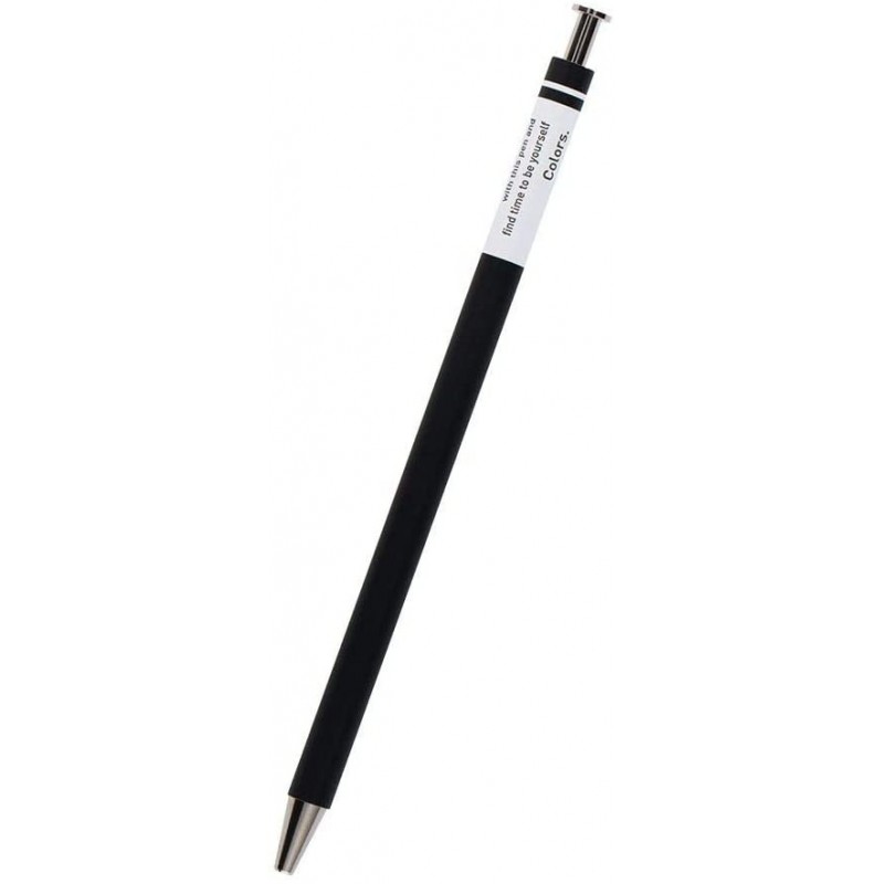 MARK'STYLE COLORS Kugelschreiber aus Holz, schwarz CLO-BP01-BK (nachfüllbar)