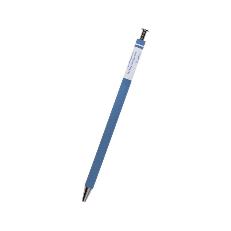 MARK'STYLE COLORS wooden Ballpen, blue CLO-BP01-BL (refillable)