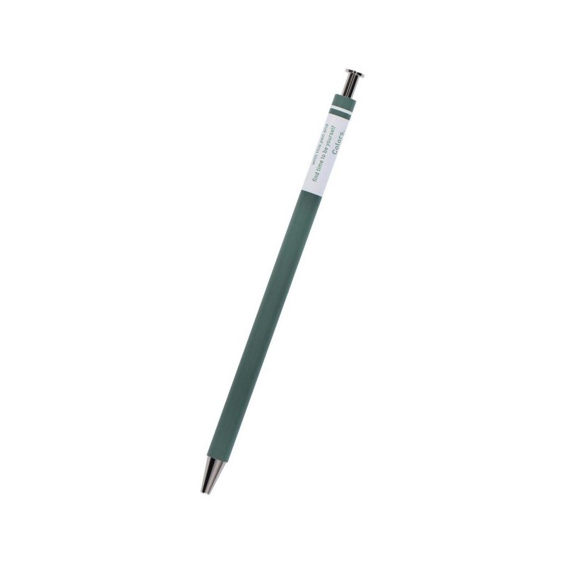 MARK'STYLE COLORS Kugelschreiber aus Holz, grün CLO-BP01-GN (nachfüllbar)