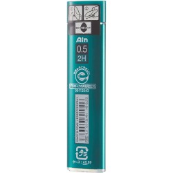 2H ø 0.5mm - lot de 40 mines de rechange porte-mines AIN STEIN XC275-2H de Pentel