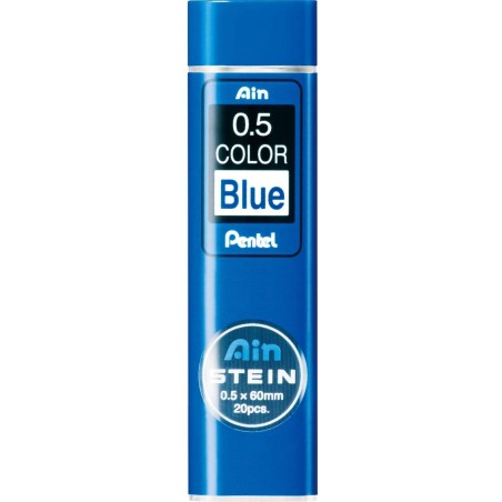 blue color ø0.5mm - Set of 20 Leads for Mechanical Pencils - AIN STEIN XC275-BL by Pentel