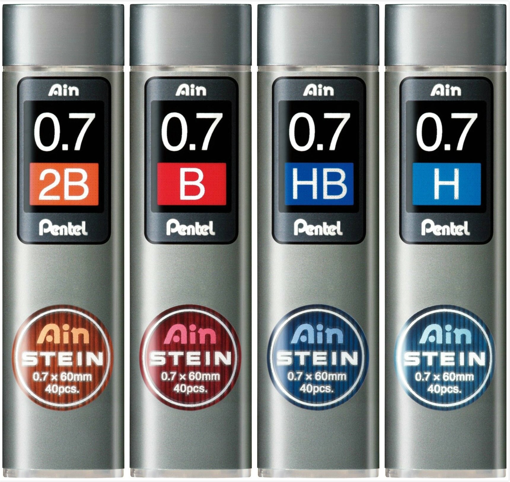 B ø0.7mm - Set of 40 Leads for Mechanical Pencils - AIN