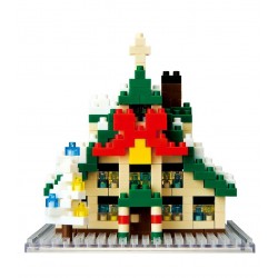 Weihnachtshaus (Hütte) NBH-025 NANOBLOCK der japanische mini...