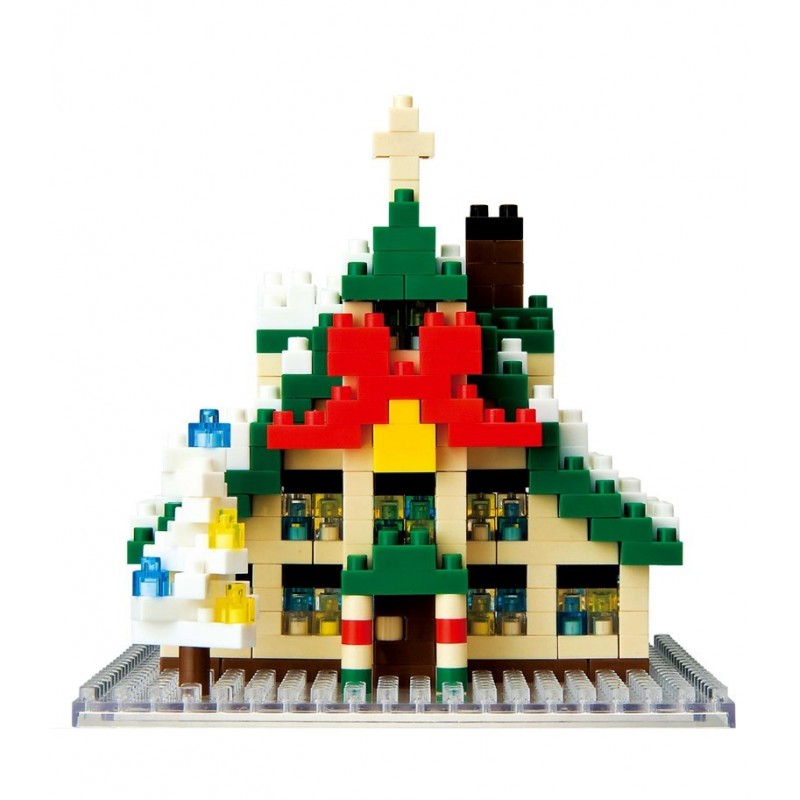 X'mas House (cottage) NBH-025 NANOBLOCK the Japanese mini construction block | Sights to See series