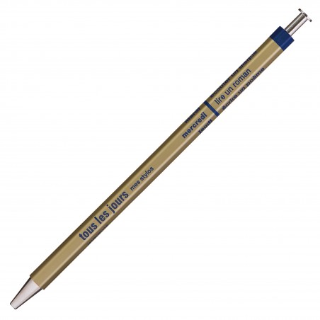 gold MARK'S DAYS tous les jours - wooden Ballpen DAY-BP4-GD (refillable)