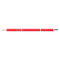 rouge MARK'S DAYS tous les jours - Stylo en bois DAY-BP1-RE (rechargeable)