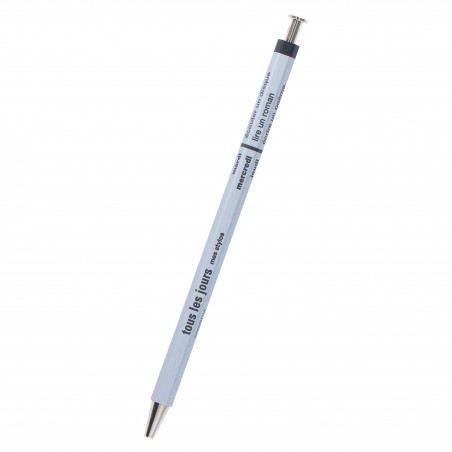 silver MARK'S DAYS tous les jours - wooden Ballpen DAY-BP1-SV (refillable)