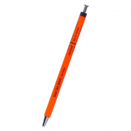 orange MARK'S DAYS tous les jours - wooden Ballpen - DAY-BP1-OR (refillable)