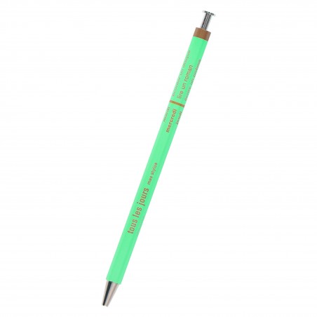 menthe MARK'S DAYS tous les jours - Stylo en bois - DAY-BP1-MI (rechargeable)