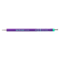 purple MARK'S DAYS tous les jours - wooden Ballpen - DAY-BP1-PL (refillable)