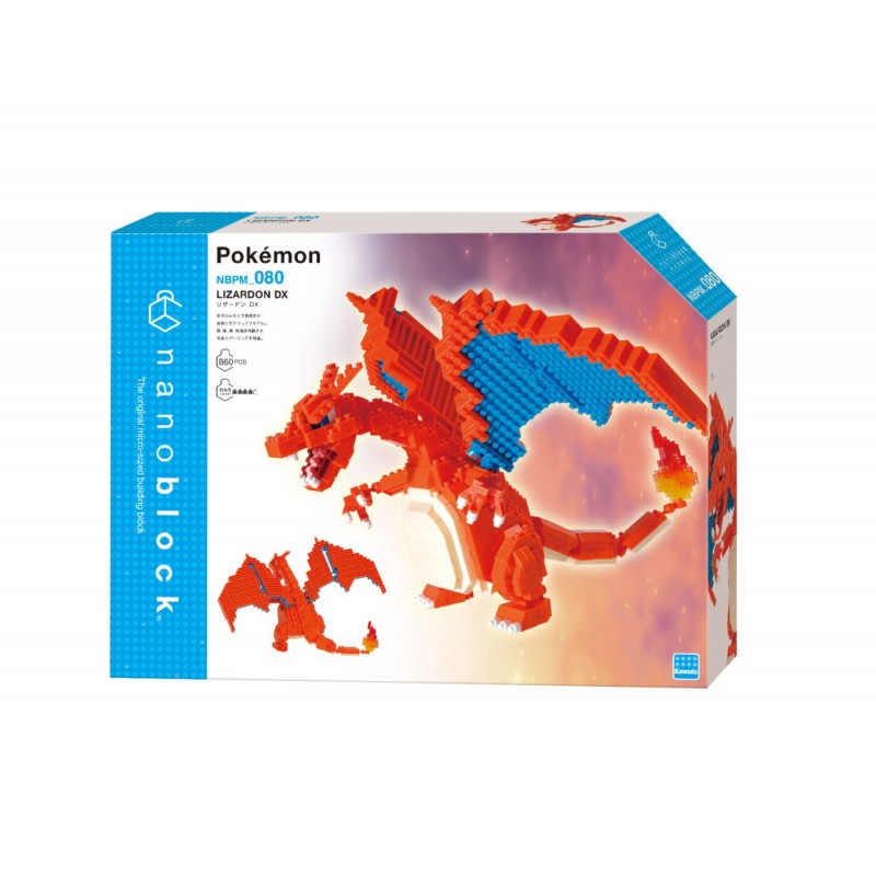 Glurak Deluxe NBPM-080 NANOBLOCK trifft Pokemon