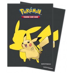 65 pochettes protectrices, avec Pikachu, pour le jeu de cartes à...