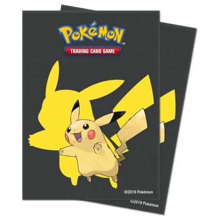 65 pochettes protectrices, avec Pikachu, pour le jeu de cartes à collectionner Pokémon