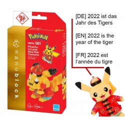 Pikachu en costume du nouvel an lunaire NBPM-081 NANOBLOCK recontre Pokemon