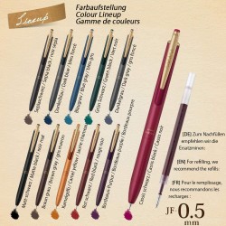 Sarasa Grand mechanischer Stift - Cassis schwarz P-JJ56-VCB von Zebra (nachfüllbar)