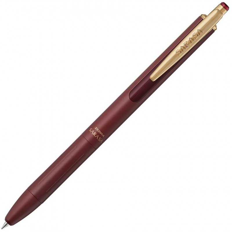 Sarasa Grand stylo mécanique - Rouge noir P-JJ56-VRB par Zebra (rechargeable)