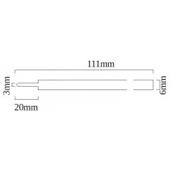 Rotschwarz 0,5mm JF-0.5 Ersatzmine RJF5-VRB von Zebra