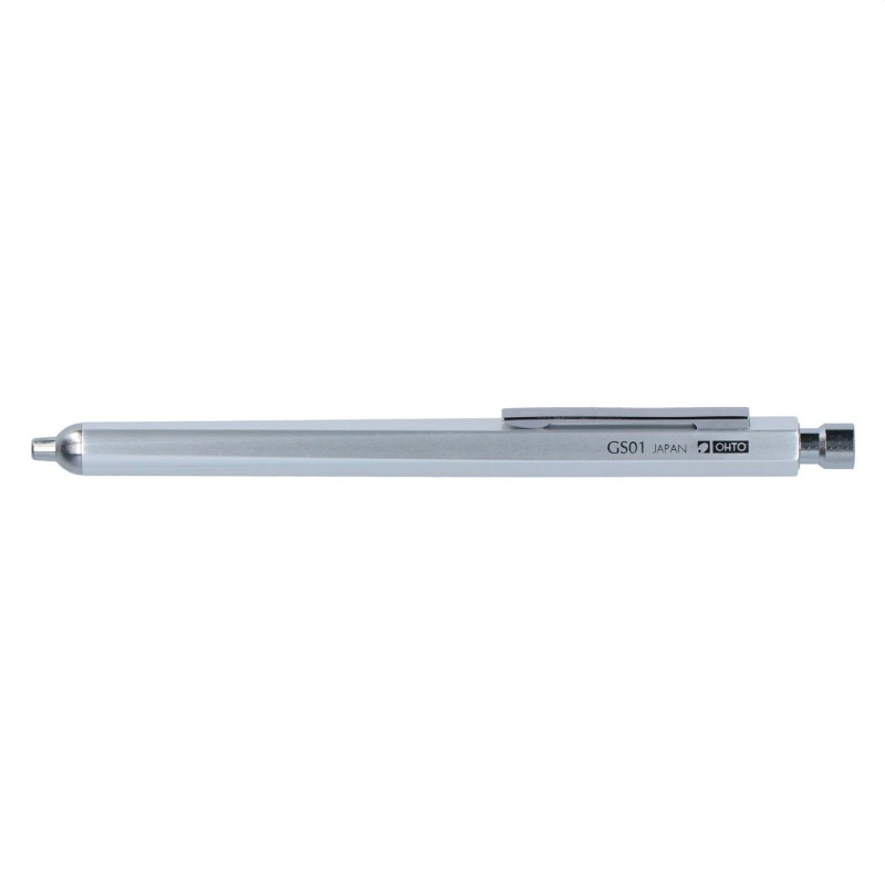 GS01 Needle-Point Ballpen in silver GS01-S7 by Ohto (refillable)