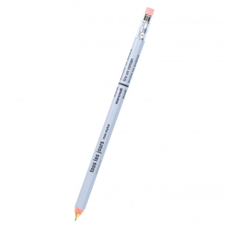 silver, refillable wooden mechanical pencil 'tous les jours' DAY-SH1-SV by MARK'S DAYS