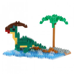 Parasaurolophus am Wasser NBC-367 NANOBLOCK | Miniature series