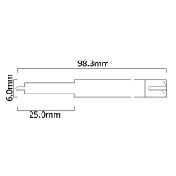 dunkelblau 0,7mm gel-basierte G2 Nachfüllmine RG207BU von iungo