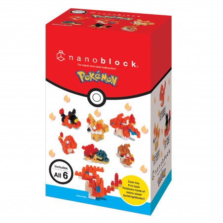 mininano Typ: Feuer (Geschenkset) NBMC-11B NANOBLOCK trifft Pokemon