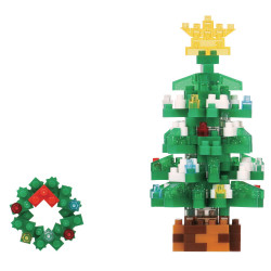 Arbre de Noël NBC-369 NANOBLOCK mini bloques de construction japonaise | Holiday series