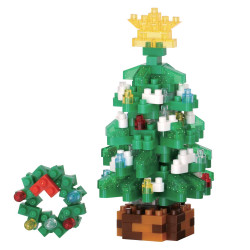 Arbre de Noël NBC-369 NANOBLOCK mini bloques de construction japonaise | Holiday series