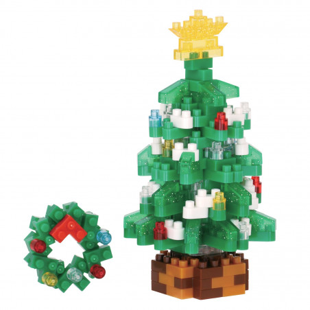 Arbre de Noël NBC-369 NANOBLOCK mini bloques de construction japonaise | Holiday series