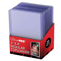 Set mit 25 Toploader regulär 3" x 4" von UltraPro