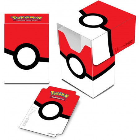 Pokemon Cards Collectible Box with Pokeball Motif by UltraPro