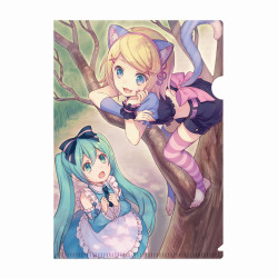 [Set of 3] Vocaloid Hatsune Miku clear file document folders