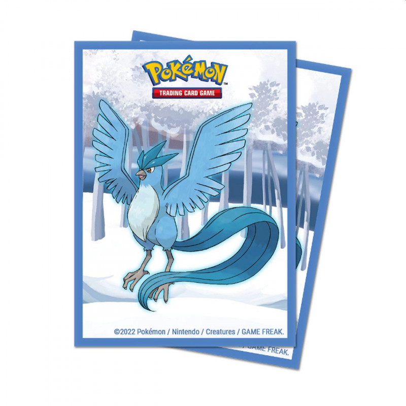 65 Pochettes de protection pour cartes Pokémon avec Artikodin par