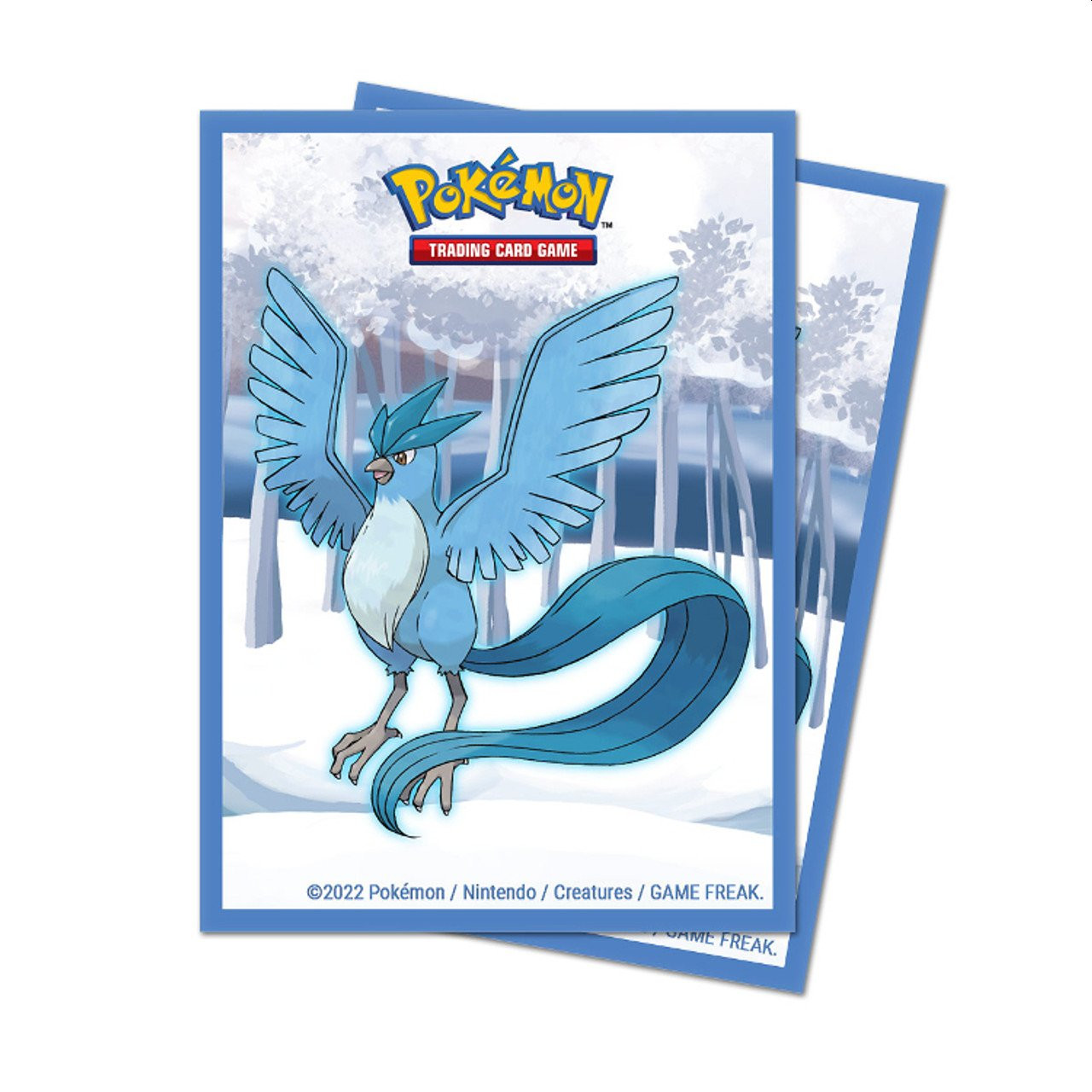65 Pochettes de protection pour cartes Pokémon avec Artikodin par
