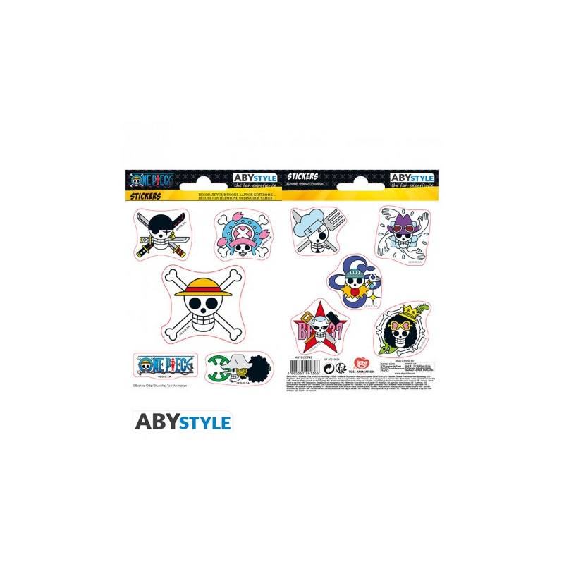 One Piece Straw Hat Skulls Stickers