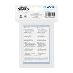 Lot de 100 protège-cartes classiques, transparents par Ultimate Guard