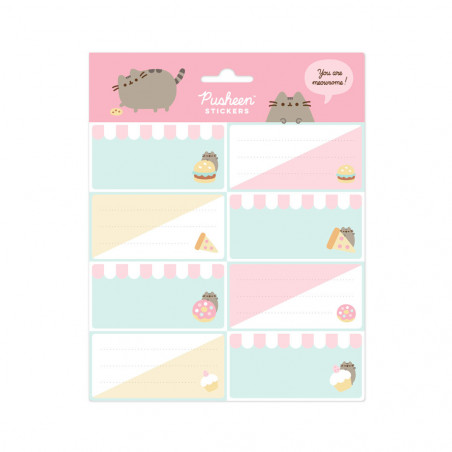 Pusheen sticker labels