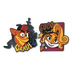 Crash Bandicoot pins set (2) - Crash & Coco