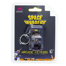Space Invaders arcade PVC keychain